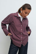 Poplin shirt - Red stripe