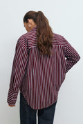 Poplin shirt - Red stripe