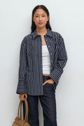 Poplin shirt - Blue stripe