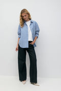 Poplin shirt - Pink stripe