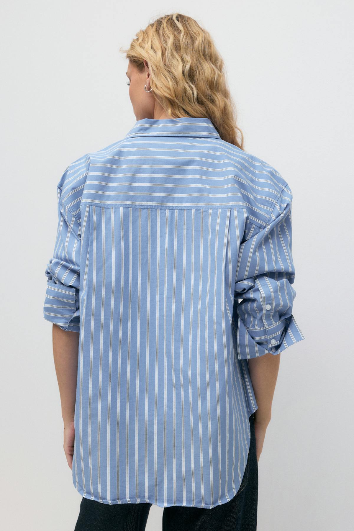 Poplin shirt - Pink stripe