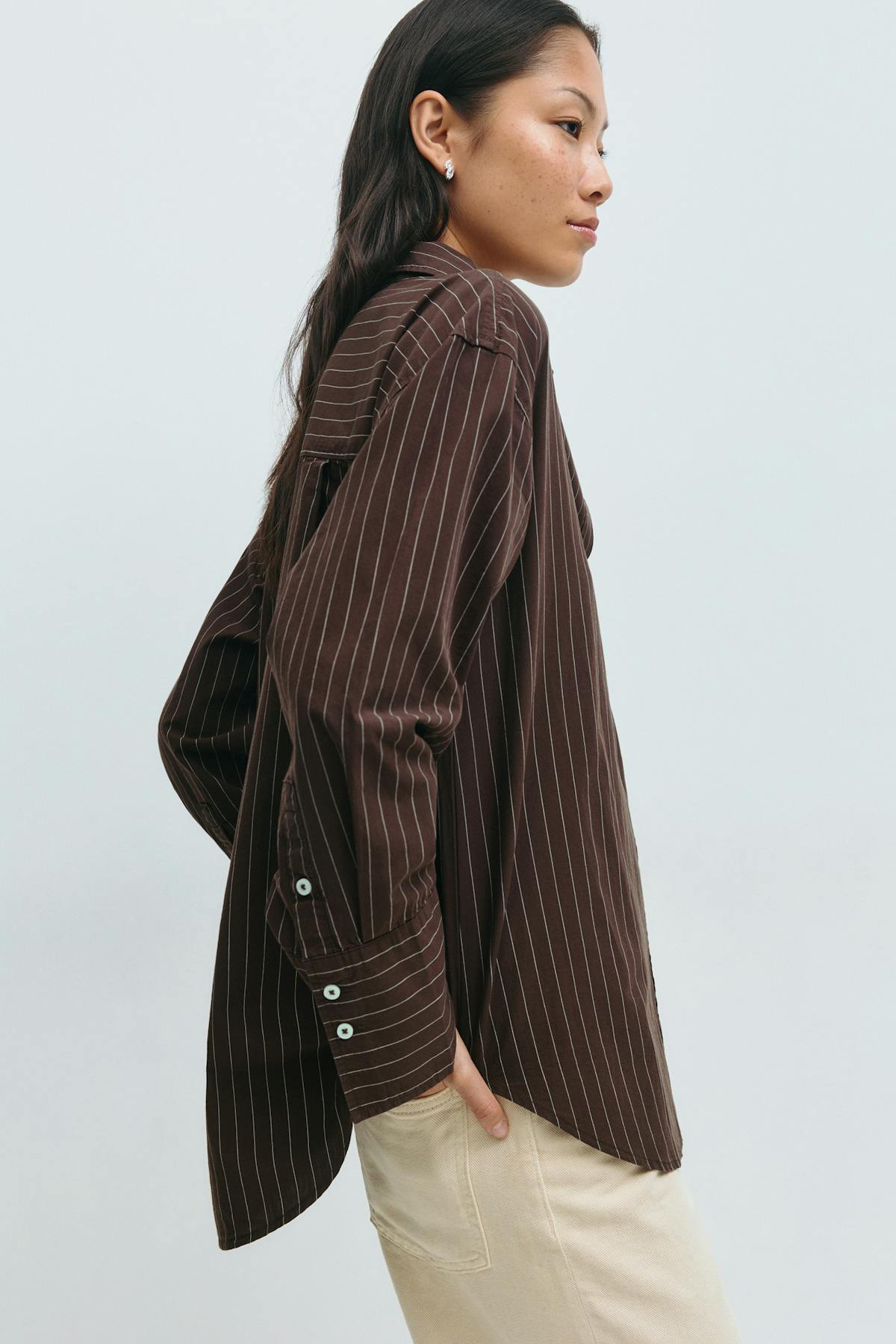 Poplin shirt - Red stripe