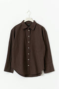 Poplin shirt - Navy/blue lt