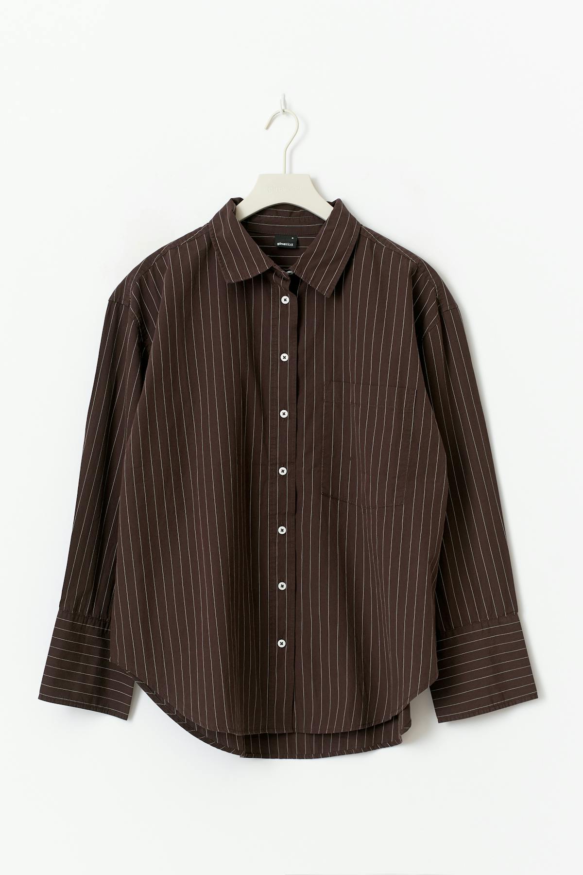 Poplin shirt - Navy/blue lt