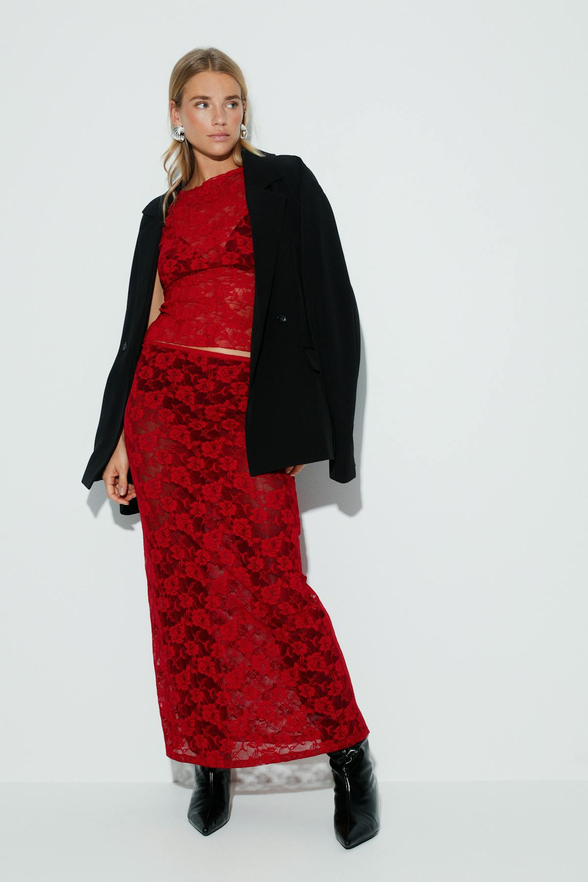 Lace maxi skirt - Port royal
