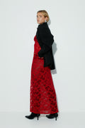Lace maxi skirt - Noir