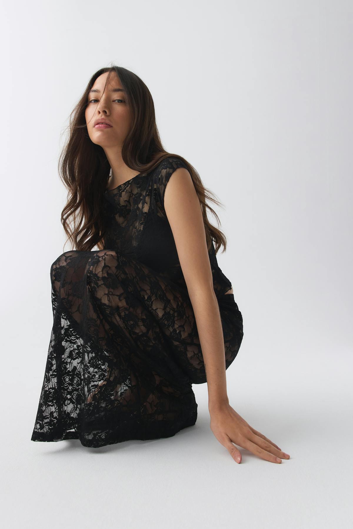 Lace maxi skirt - Port royal