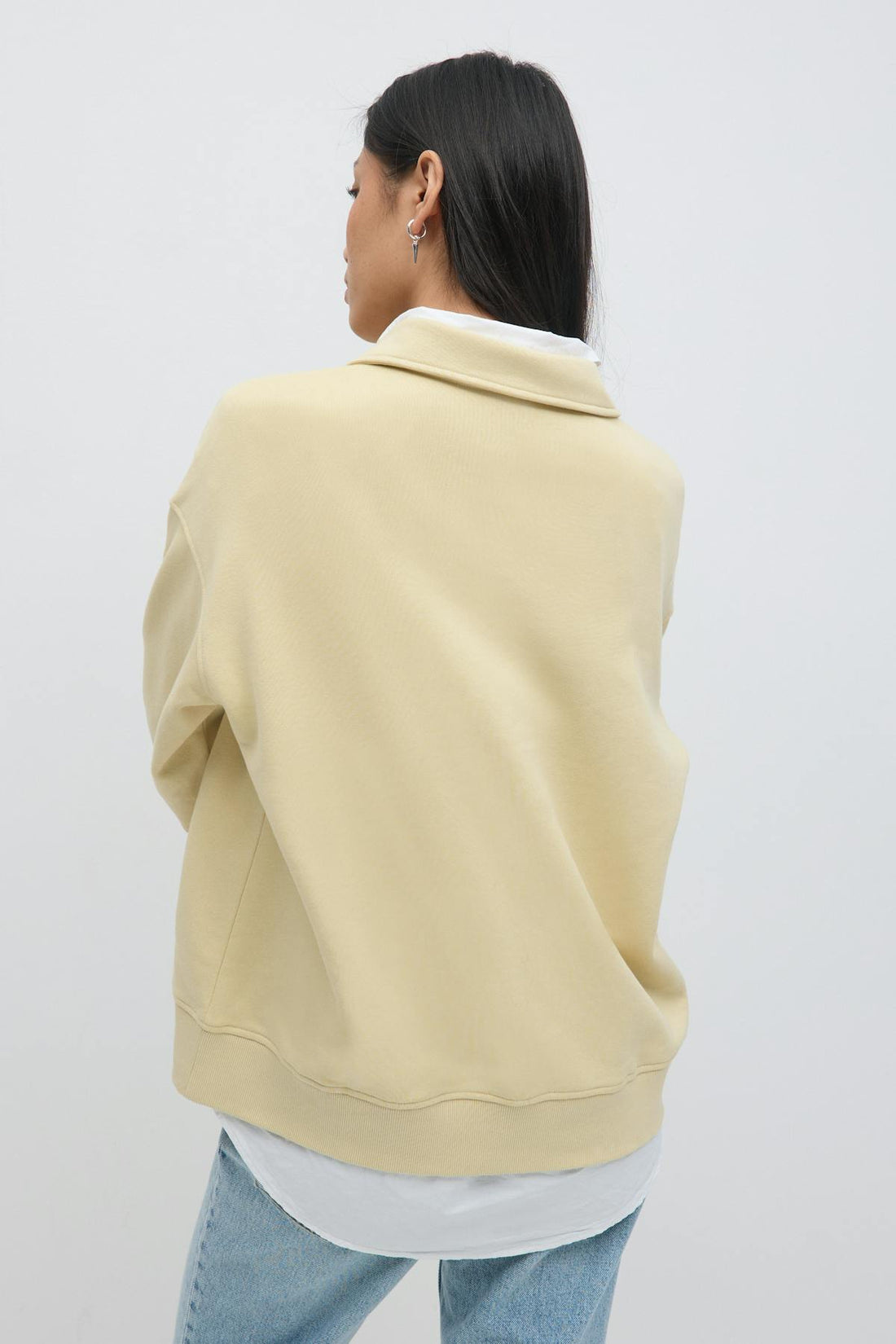 Collar sweater - Reed yellow