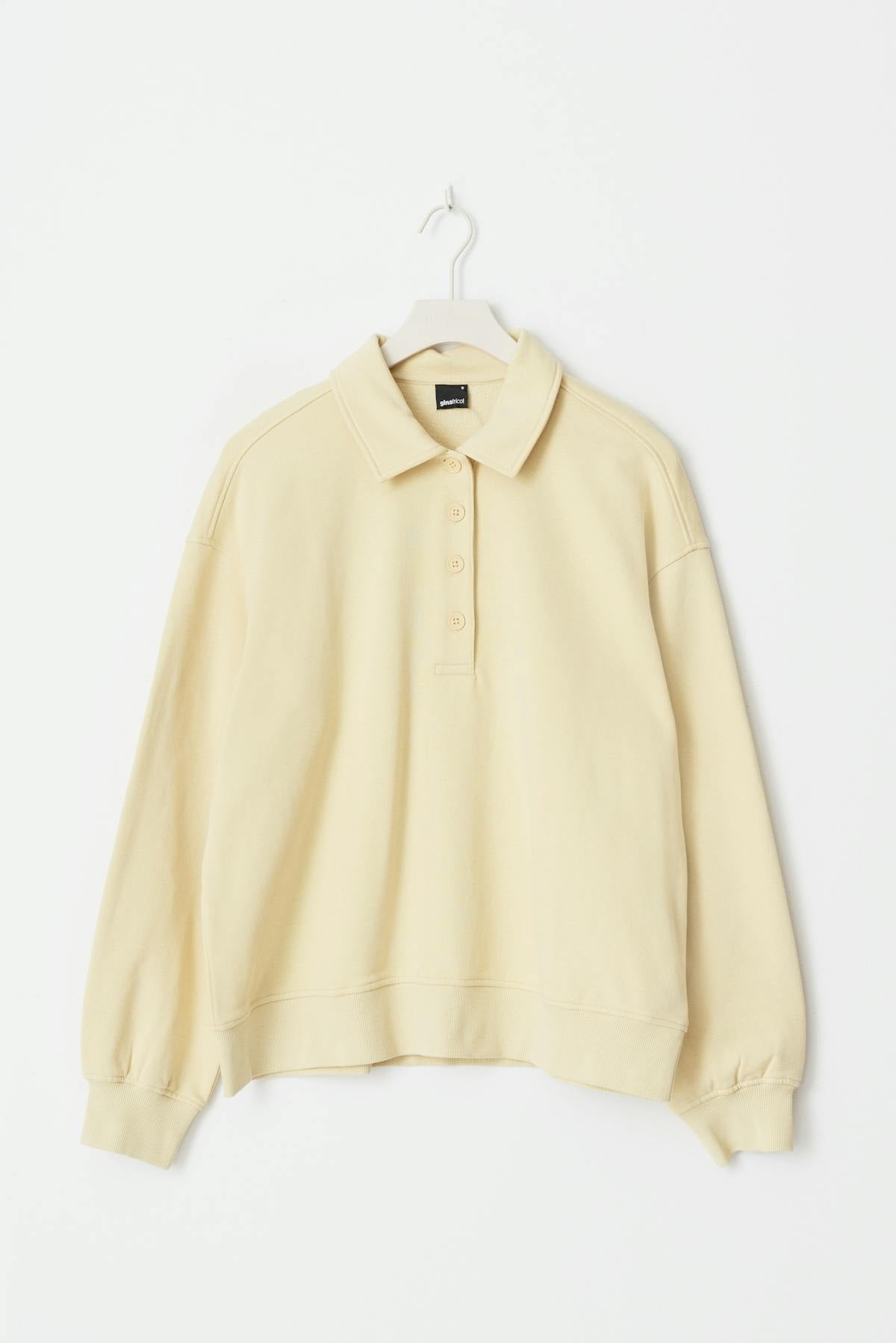 Collar sweater - Reed yellow