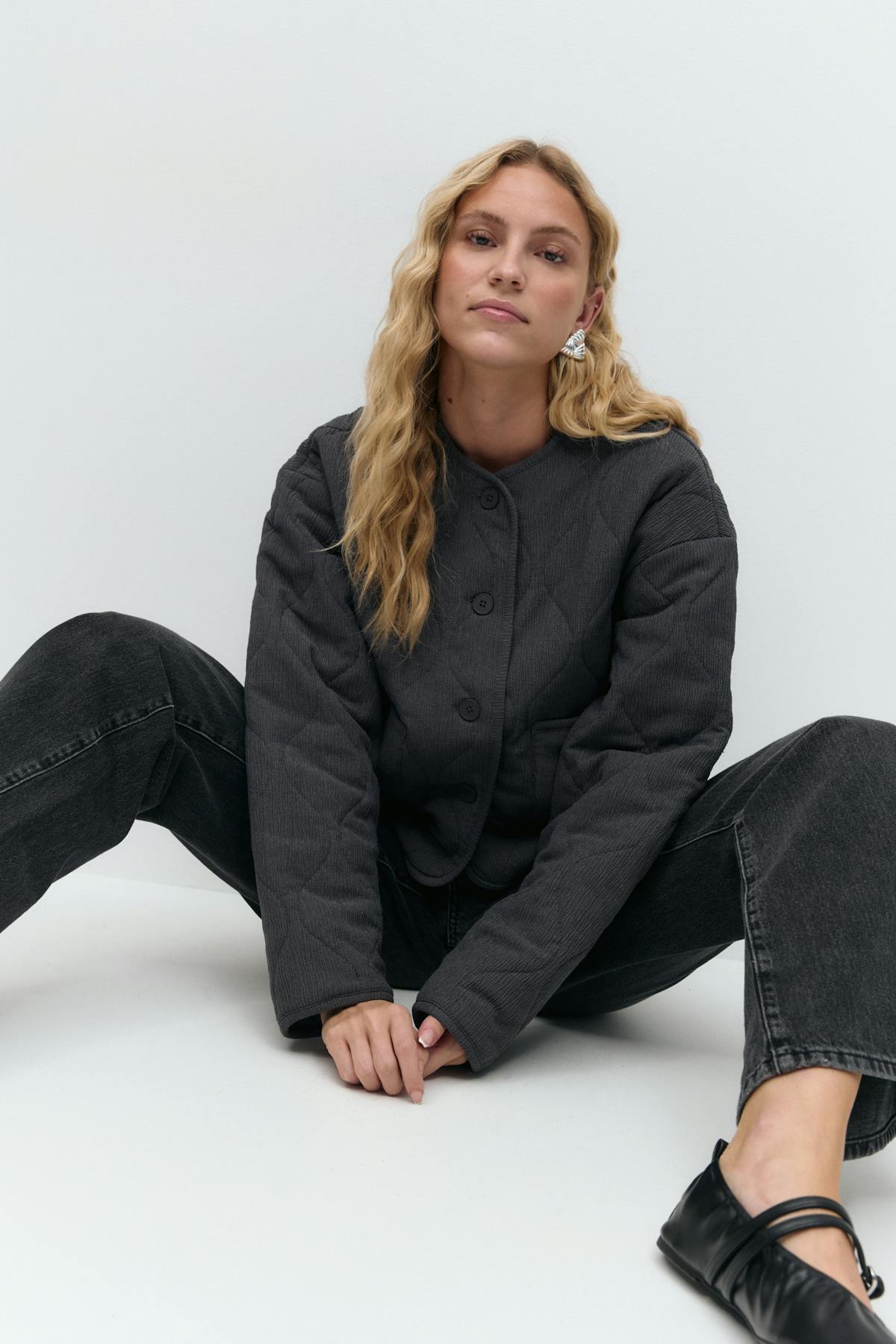 Quilted jacket - Birch