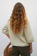 Oversized knitted tee - High risk red