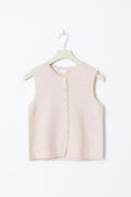 Y knitted vest - Rose