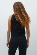Fine knitted vest - Noir