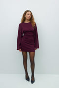 Wide sleeve dress - Winetasting/num