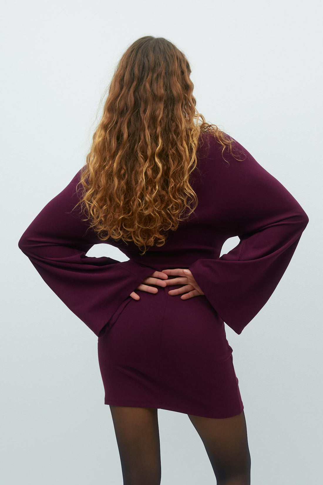 Wide sleeve dress - Winetasting/num