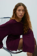 Wide sleeve dress - Winetasting/num