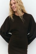 Wide sleeve dress - Noir