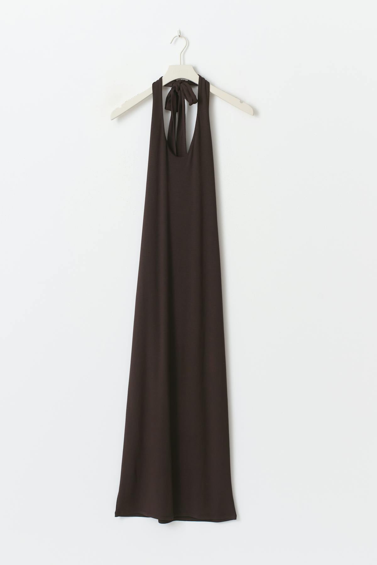Halterneck midaxi dress - Pink lady