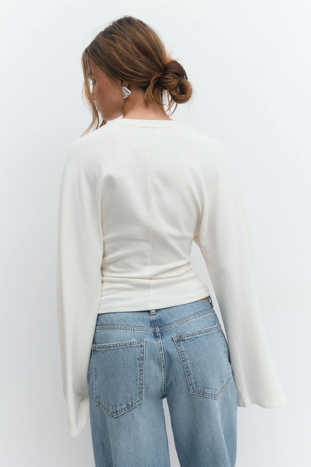 Wide sleeve top - Noir