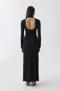 Tie front dress - Noir