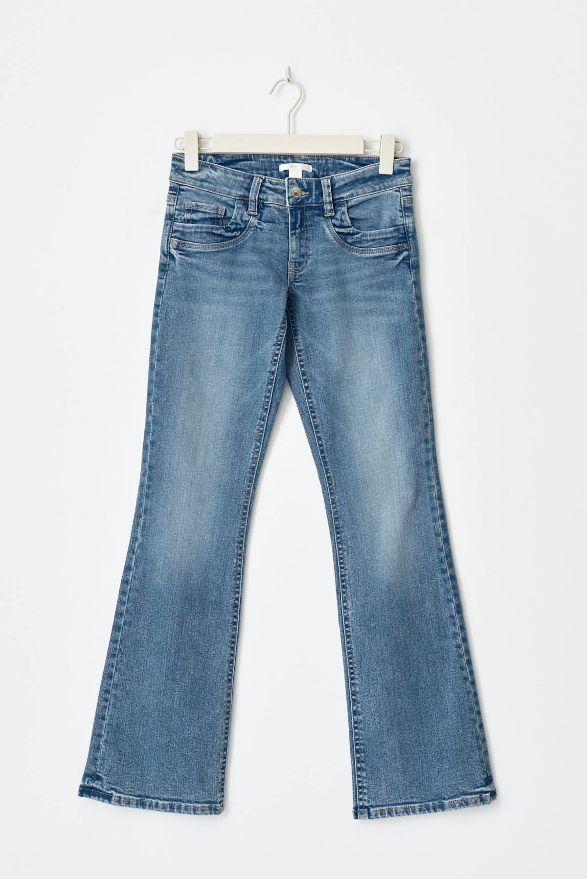 Scandi tall low bootcut jeans - Bleu foncé