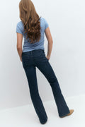 Scandi tall low bootcut jeans - Gris clair