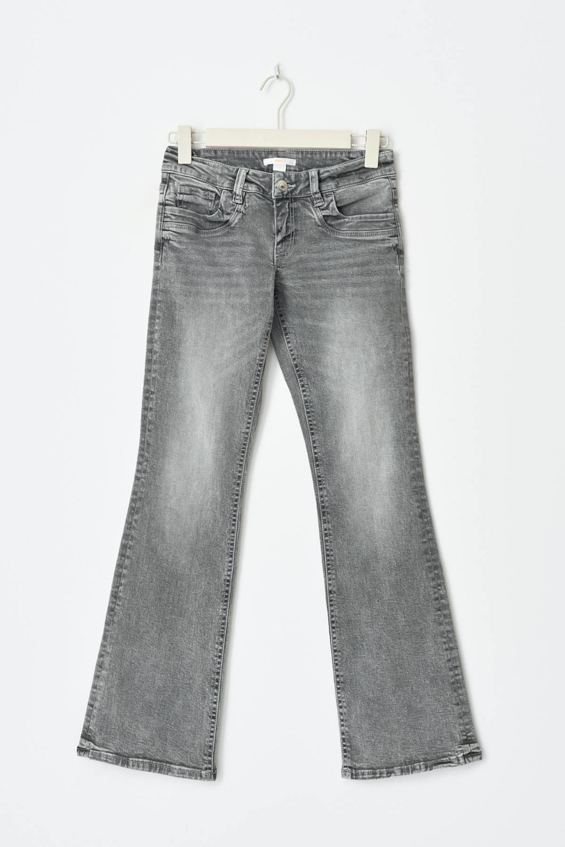 Scandi tall low bootcut jeans - Gris clair