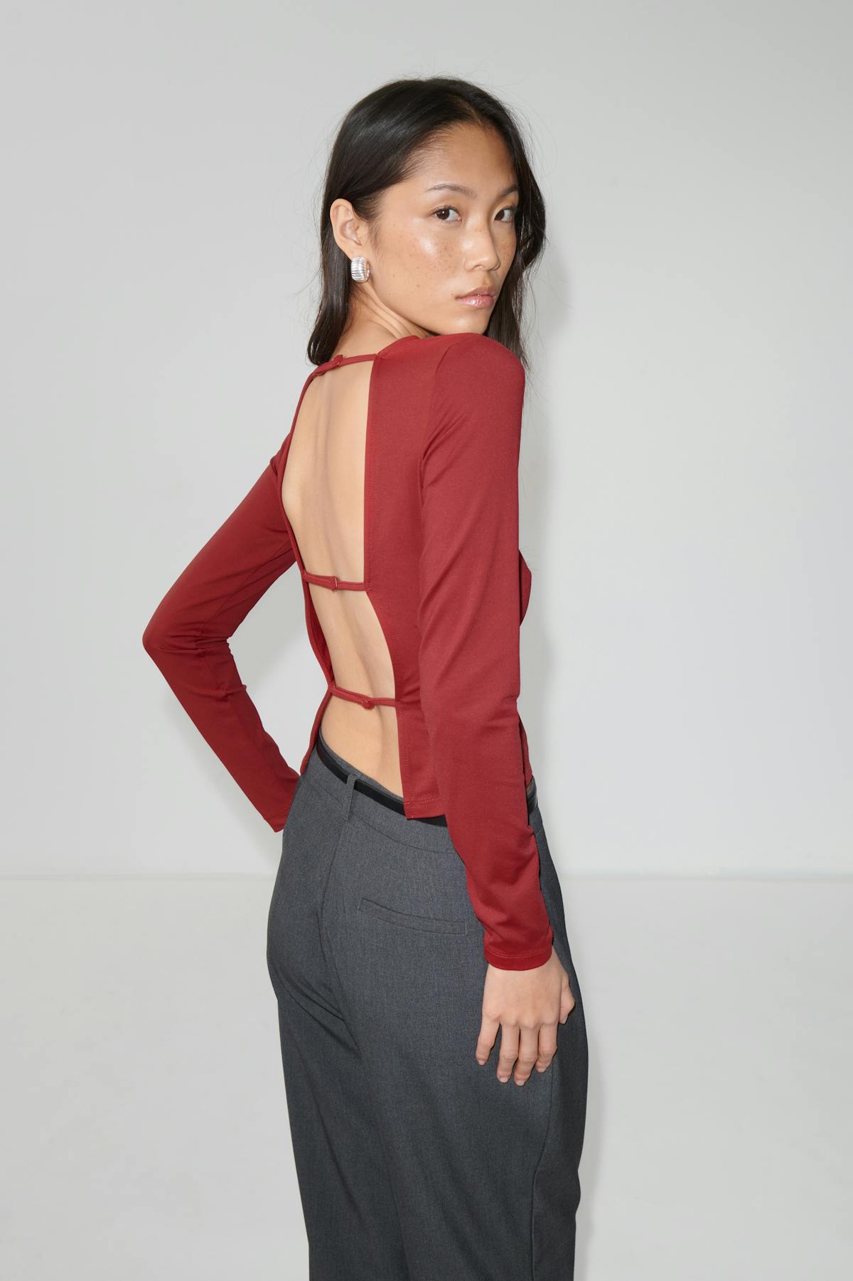 Open back top - Noir