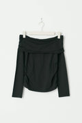 Y off shoulder top - Noir