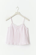 Y cotton singlet - Pink/white