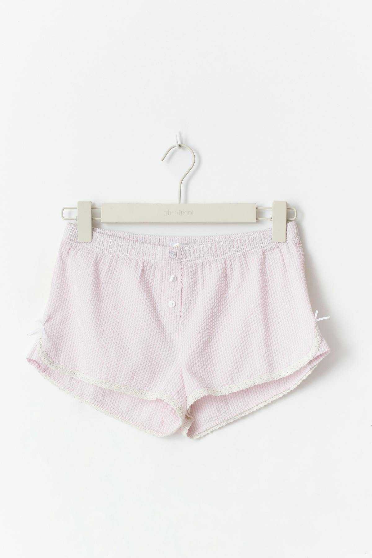 Y cotton shorts - Pink/white