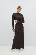 Pleated maxi skirt - Java