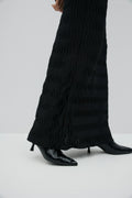 Pleated maxi skirt - Noir