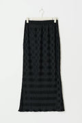 Pleated maxi skirt - Noir