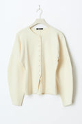 Knitted sculptured cardigan - Gardenia