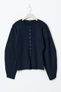 Knitted sculptured cardigan - Grey melange