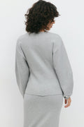 Knitted sculptured cardigan - Chestnut