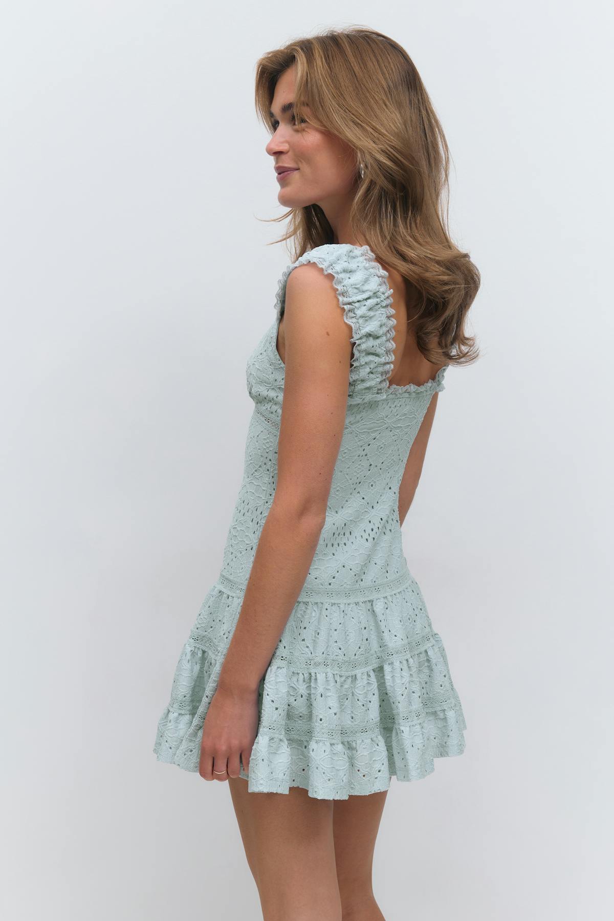 Embroidery dress - Noir