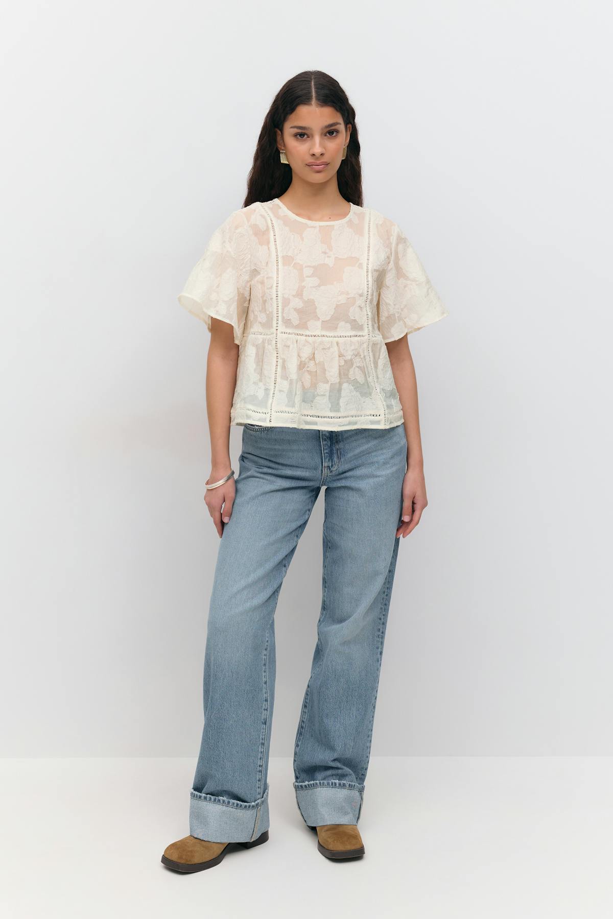 Fancy blouse - Crème