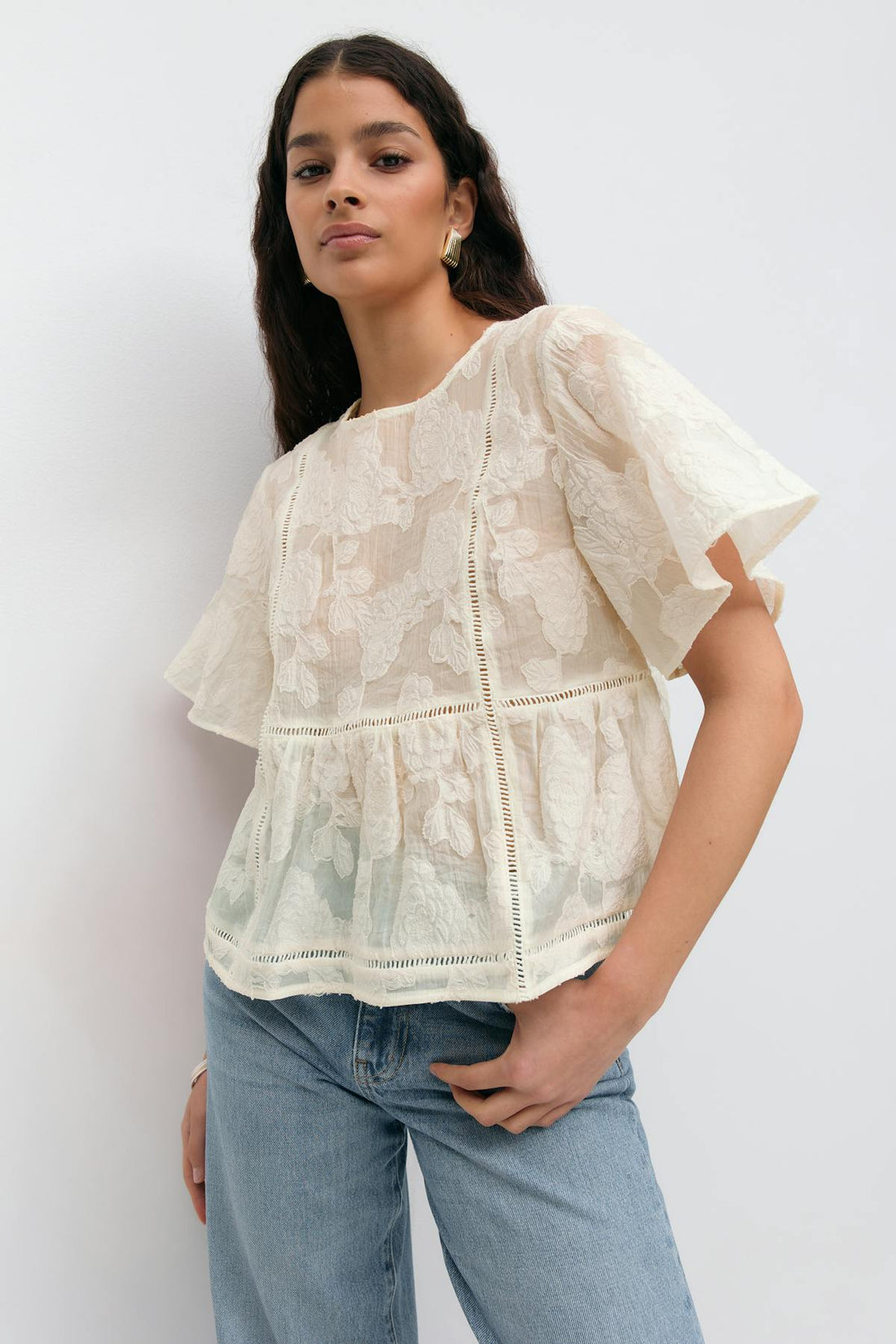 Fancy blouse - Crème