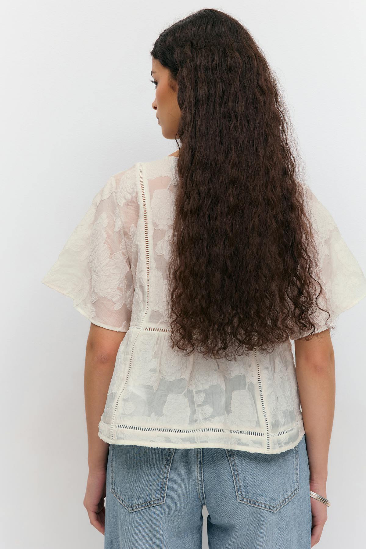 Fancy blouse - Crème