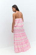 Y scandi maxi skirt - Pink/aop