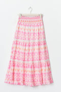 Y scandi maxi skirt - Pink/aop