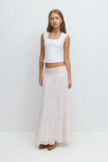 Y scandi maxi skirt - Pinkflorals