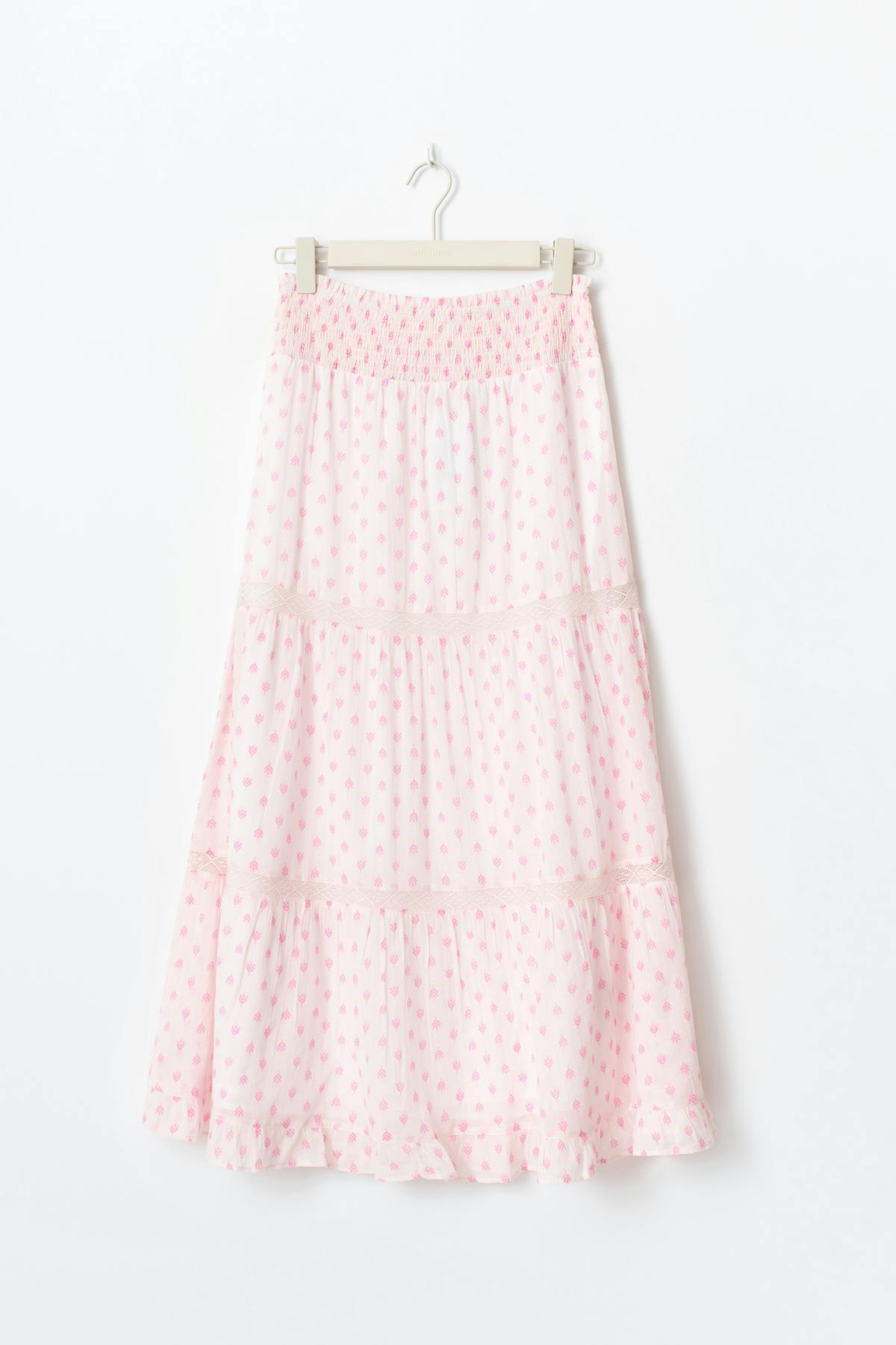 Y scandi maxi skirt - Pinkflorals