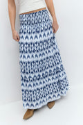 Y iconic boho maxi skirt - Blue/aop