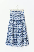 Y iconic boho maxi skirt - Blue/aop