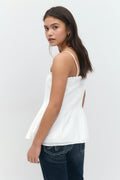 Y one layer multi top - Blanc