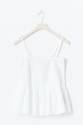 Y one layer multi top - Blanc