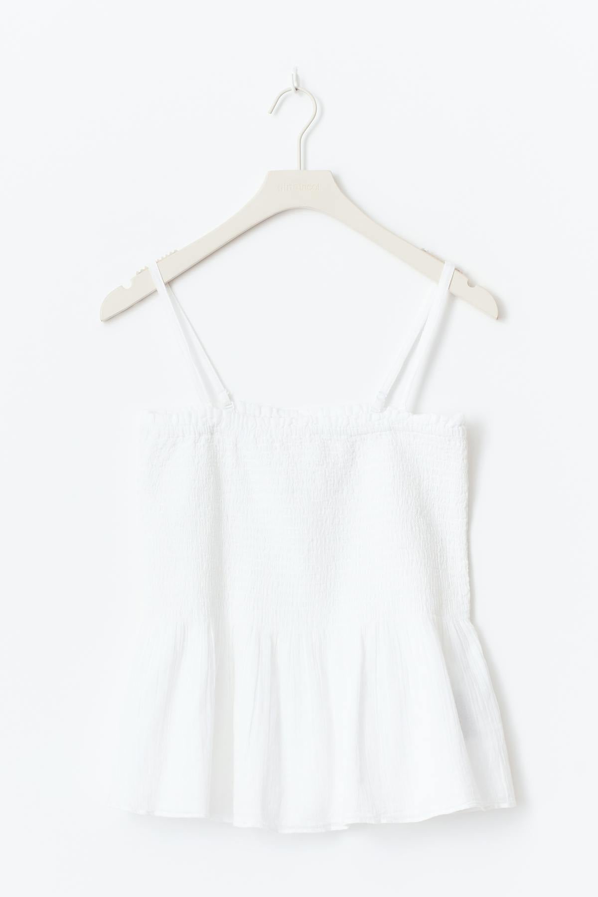 Y one layer multi top - Blanc